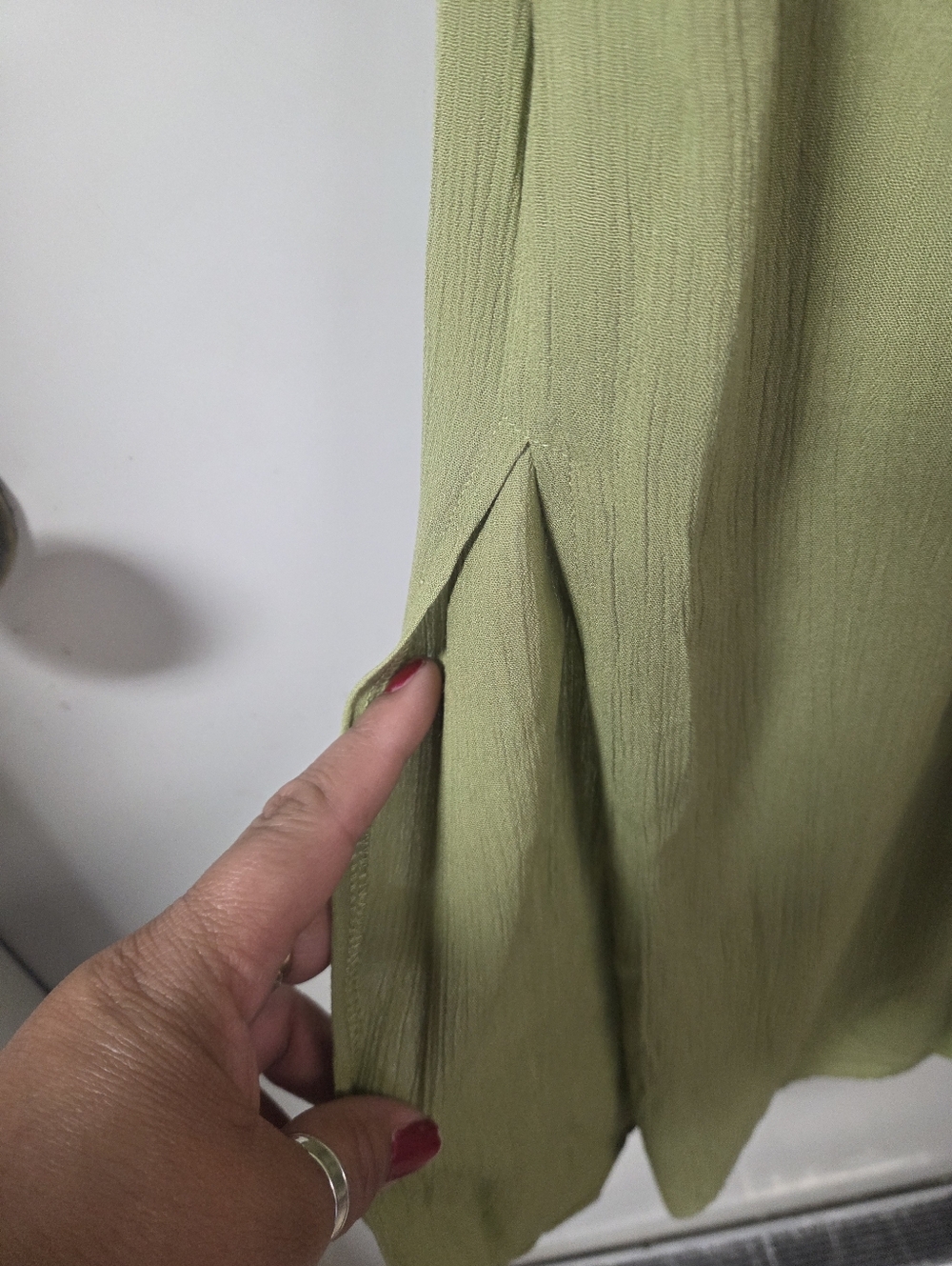 No Boundaries Light Green Knit-Top Maxi Dress - Picture 7 of 7